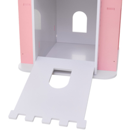 Living and Home 3 Tier Pink Rotating Kids Castle Bookshelf - Size: 3 Shelf - Wilko - thumbnail 5