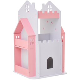 Living and Home 3 Tier Pink Rotating Kids Castle Bookshelf - Size: 3 Shelf - Wilko - thumbnail 3