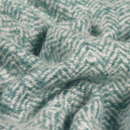 furn. Teal Weaver Herringbone Throw - Size: 180 x 130 x 1cm - Blue - Wilko - thumbnail 4