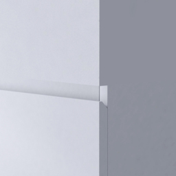FWStyle Stora 2 Door 2 Drawer Matt White Wardrobe - Size: 2 Door, 2 Drawer - Wilko - thumbnail 4