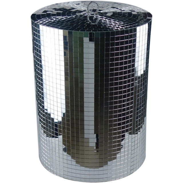 FX Lab Mirror Cylinder 40cm - Size: 30 x 30 x 40cm - Silver - FXLAB - Wilko - image 1