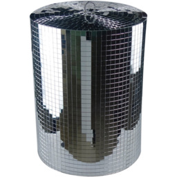 FX Lab Mirror Cylinder 40cm - Size: 30 x 30 x 40cm - Silver - FXLAB - Wilko - thumbnail 1