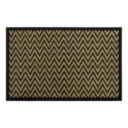 JVL Vienna Zigzag Scraper Doormat 60 x 90cm - Brown - JVL Homewares - Wilko - thumbnail 1