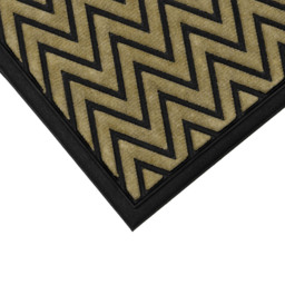 JVL Vienna Zigzag Scraper Doormat 60 x 90cm - Brown - JVL Homewares - Wilko - thumbnail 4