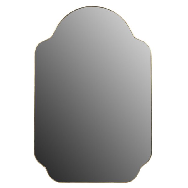 Mirella Gold Framed Mirror - Size: 60 x 40cm - The Port. Co Gallery - Wilko - image 1