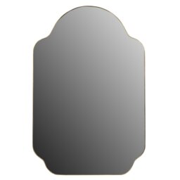 Mirella Gold Framed Mirror - Size: 60 x 40cm - The Port. Co Gallery - Wilko - thumbnail 1