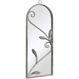 MirrorOutlet The Arcus Concrete Framed Arched Garden Mirror 64 x 24cm - Size: 64 x 24 x 3cm - Grey - Wilko - thumbnail 4