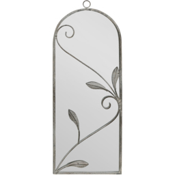 MirrorOutlet The Arcus Concrete Framed Arched Garden Mirror 64 x 24cm - Size: 64 x 24 x 3cm - Grey - Wilko - thumbnail 1