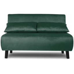 Aurora Double Sleeper Green Velvet Sofa Bed - Size: 2 Seater - Home Garden Direct - Wilko - thumbnail 4
