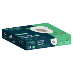 V-TAC 6 Pack 5W and 8W 4 in 1 White Bezel LED Downlight - Size: 5.2 x 6.5 x 9cm - Wilko - thumbnail 5