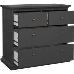 Florence Paris 4 Drawer Matt Grey Chest of Drawers - Wilko - thumbnail 6