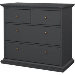 Florence Paris 4 Drawer Matt Grey Chest of Drawers - Wilko - thumbnail 4