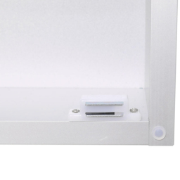 Living and Home Single Door Black Surface Mount LED Mirror Cabinet - Size: 70 x 50 x 13.7cm - Wilko - thumbnail 5