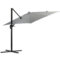 Living and Home Light Grey Square LED Rotatable Cantilever Parasol 3m - Wilko - thumbnail 5