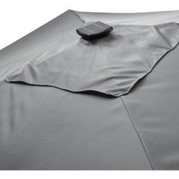 Living and Home Light Grey Square LED Rotatable Cantilever Parasol 3m - Wilko - thumbnail 7