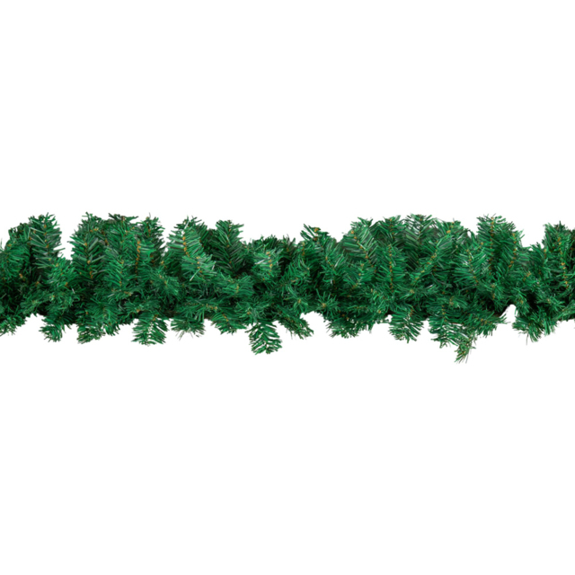 Samuel Alexander Plain Green Traditional Christmas Garland with 260 Tips 270cm x 25cm - Size: 27cm - Wilko - image 1