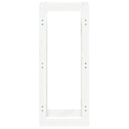 vidaXL White Pine Wood Firewood Log Holder 100 x 41 x 25cm - Wilko - thumbnail 5