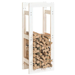 vidaXL White Pine Wood Firewood Log Holder 100 x 41 x 25cm - Wilko - thumbnail 4