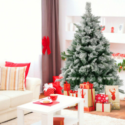 Costway Pre Lit Warm White LED Artificial Christmas Tree 4.5ft - Multi - Wilko - thumbnail 3