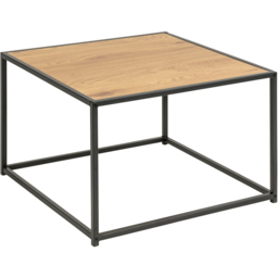 Florence Seaford Oak Top Black Metal Coffee Table - Furniture To Go - Wilko - thumbnail 3