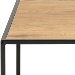Florence Seaford Oak Top Black Metal Coffee Table - Furniture To Go - Wilko - thumbnail 6