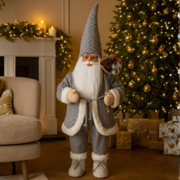 Marco Paul Grey Papa Noel Mega Santa Claus Home Decoration 85cm - Size: 20 x 20 x 10cm - Wilko - thumbnail 3