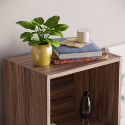 VIDA DESIGNS Oxford 5 Shelf Walnut Cube Bookcase - Brown - Wilko - thumbnail 4