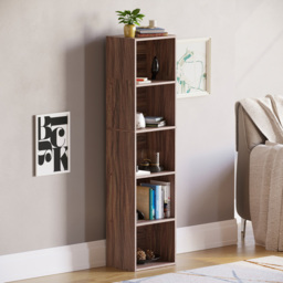 VIDA DESIGNS Oxford 5 Shelf Walnut Cube Bookcase - Brown - Wilko - thumbnail 6