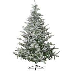 Samuel Alexander Snowy Green and White Everlands Liberty Spruce Artificial Christmas Tree 8ft - Green / White - Wilko - thumbnail 1