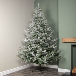 Samuel Alexander Snowy Green and White Everlands Liberty Spruce Artificial Christmas Tree 8ft - Green / White - Wilko - thumbnail 3
