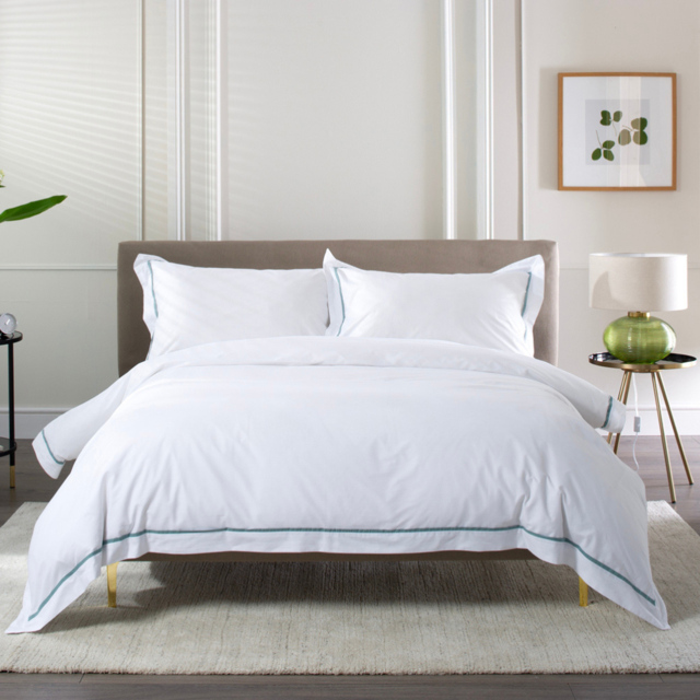 The Lyndon Company Hampstead Single Green Duvet Set - Wilko - image 1