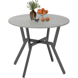 Portland 2 Seater Grey Wood Effect Small Dining Table - Wilko - thumbnail 3