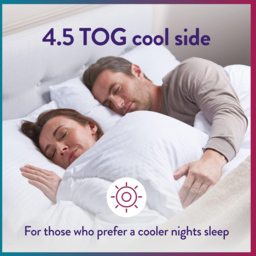 Slumberdown Double White Dual Tog Made for You Two Duvet - Wilko - thumbnail 4