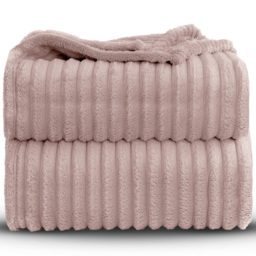 Velosso Bellissima Blush Plush Throw 100 x 150cm - Size: 100 x 150 x 1cm - Wilko - thumbnail 4