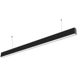V-TAC 40W 3 in 1 Black LED Linear Hanging Suspension Light - Size: 119.7 x 5 x 6.5cm - Wilko - thumbnail 1