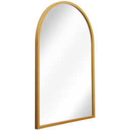The Arcus Gold Arched Metal Wall Mirror 100 x 70cm - MirrorOutlet - Wilko - thumbnail 4