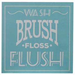 Premier Housewares Bathroom Wall Plaques Set of 3 - Size: 20 x 1 x 20cm - Multi - Wilko - thumbnail 5