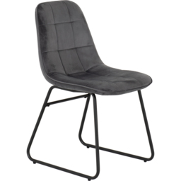 Seconique Quebec Medium Oak Effect Straight Edge 4 Seater Lukas Dining Set Grey - Wilko - thumbnail 4