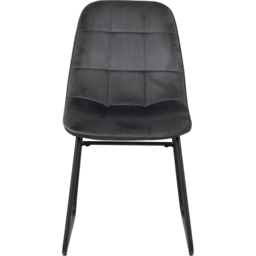 Seconique Quebec Medium Oak Effect Straight Edge 4 Seater Lukas Dining Set Grey - Wilko - thumbnail 6