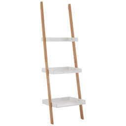 Premier Housewares Nostra 3 Shelf Ladder Bookshelf - Brown - Interiors by Premier - Wilko - thumbnail 3