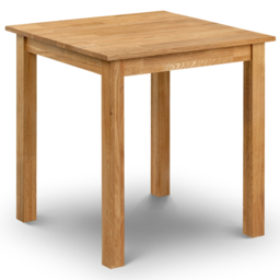 Julian Bowen Coxmoor 2 Seater Oak Square Table Set - Brown - Wilko - thumbnail 5