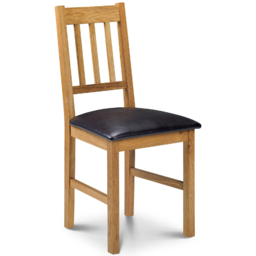 Julian Bowen Coxmoor 2 Seater Oak Square Table Set - Brown - Wilko - thumbnail 4