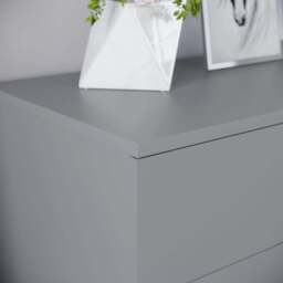Vida Designs Riano 4 Drawer Grey Chest of Drawers with Metal Handles - Wilko - thumbnail 4