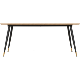 Seconique Hamilton Black Medium Oak Effect Dining Table Large - Brown - Wilko - thumbnail 5