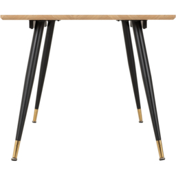 Seconique Hamilton Black Medium Oak Effect Dining Table Large - Brown - Wilko - thumbnail 4