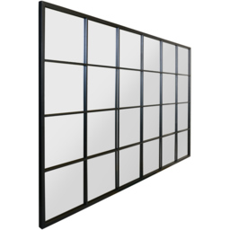 The Fenestra Black Window Leaner Wall Mirror 174 x 110cm - MirrorOutlet - Wilko - thumbnail 6