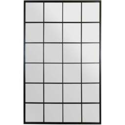 The Fenestra Black Window Leaner Wall Mirror 174 x 110cm - MirrorOutlet - Wilko - thumbnail 1