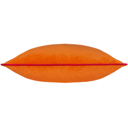 Paoletti Meridian Clementine Hot Pink Velvet Cushion - Size: 55 x 55 cm - Multi - Wilko - thumbnail 3