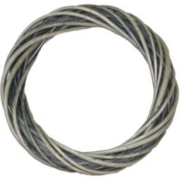 Red Hamper Antique Wash Small Wicker Ring Wreath - Size: 35 x 35 x 6cm - Brown - Wilko - thumbnail 1
