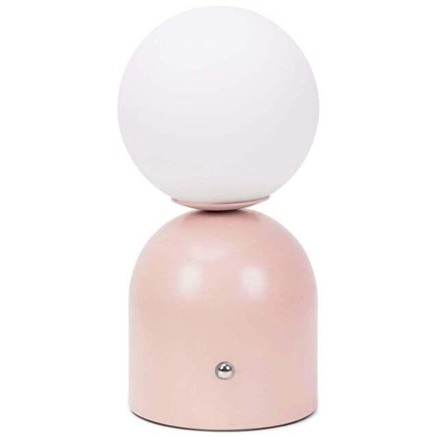 ValueLights Marlow Pink Rechargeable LED Portable Table Lamp - Wilko - image 1